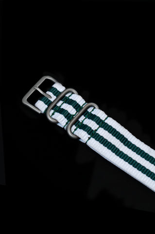 Green and White Strap