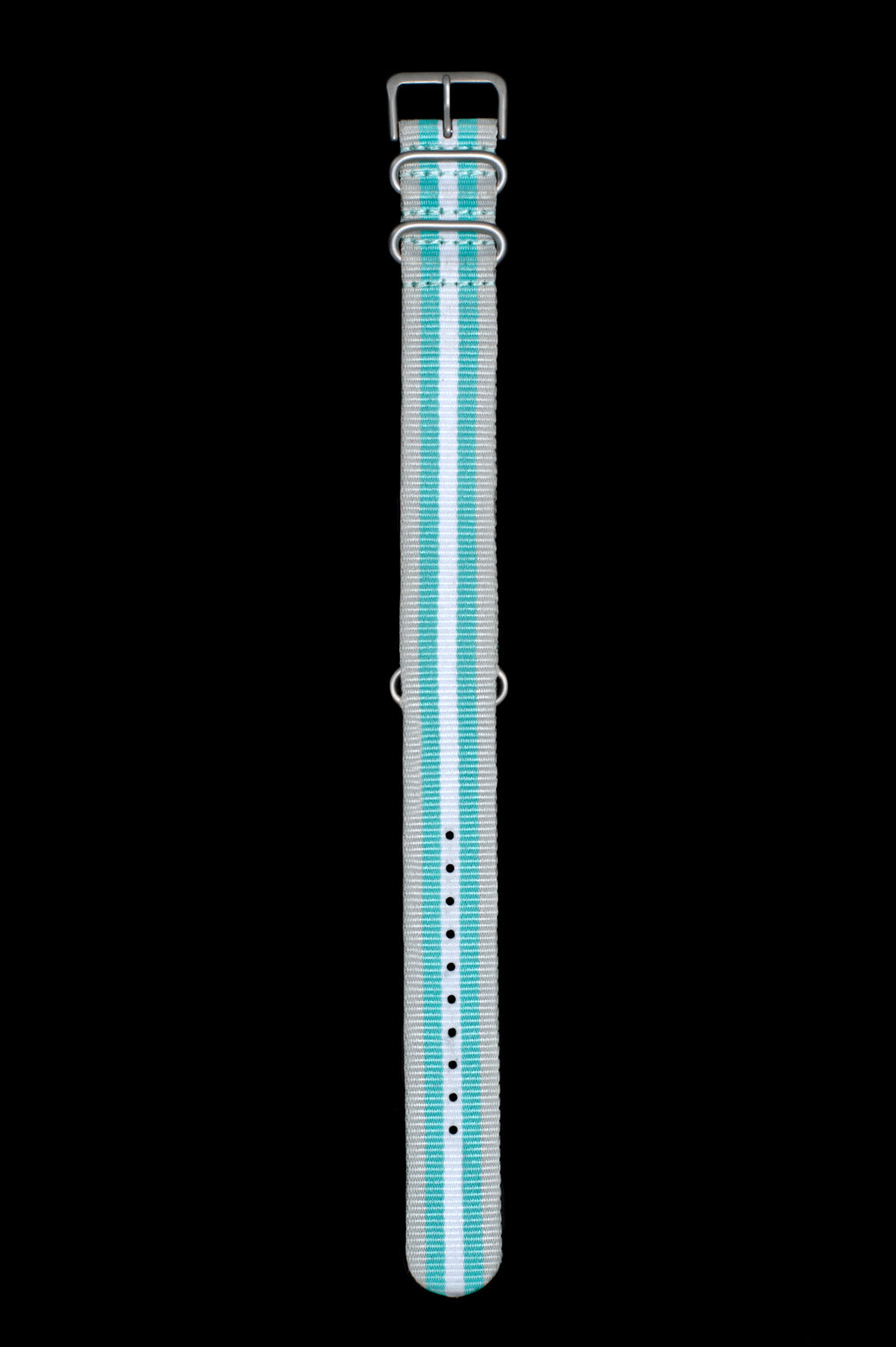 Tricolor Grey Cyan White Strap